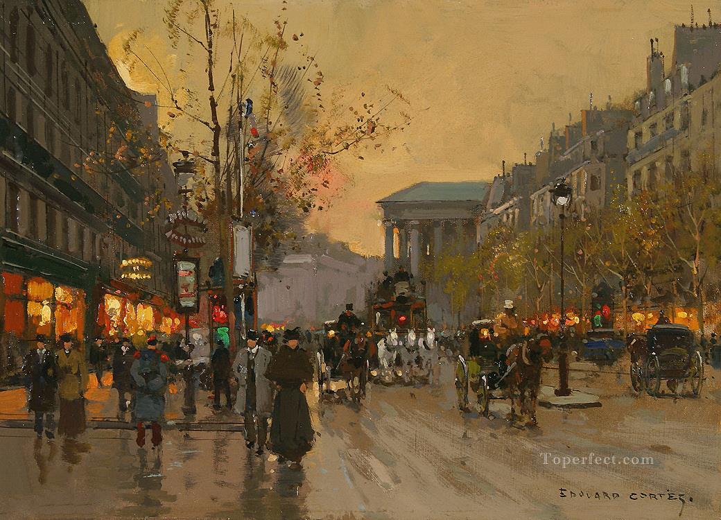 EC boulevard de la madeleine 10 Parisian Oil Paintings